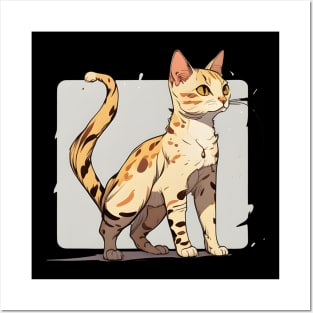 Vintage Bengal Cat Owner Gift - Love Cats Posters and Art